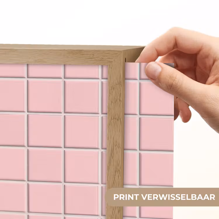 Patroon - Tegel - Pastelroze Light Box met batterij (Wandlamp) middel 907 -USP_websiteprintNL