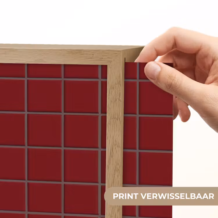 Patroon - Tegels - Burgundy Light Box met batterij (Wandlamp) middel 907 -USP_websiteprintNL