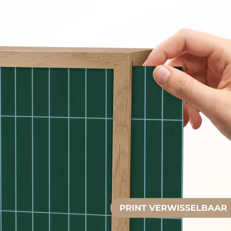Patroon - Tegels - Donkergroen Light Box met batterij (Wandlamp) middel 907 -USP_websiteprintNL