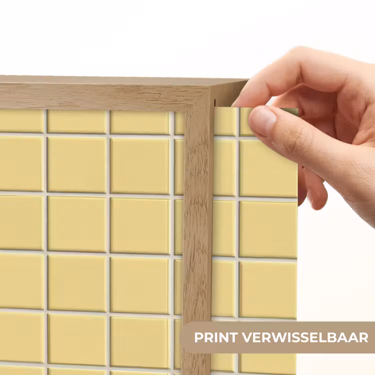 Patroon - Tegels - Geel Light Box met batterij (Wandlamp) middel 907 -USP_websiteprintNL