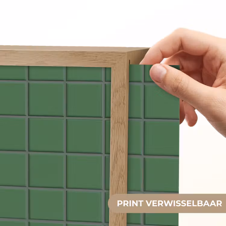 Patroon - Tegels - Groen Light Box met batterij (Wandlamp) middel 907 -USP_websiteprintNL
