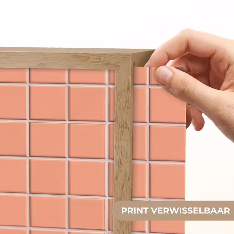 Patroon - Tegels - Perzik Light Box met batterij (Wandlamp) middel 907 -USP_websiteprintNL