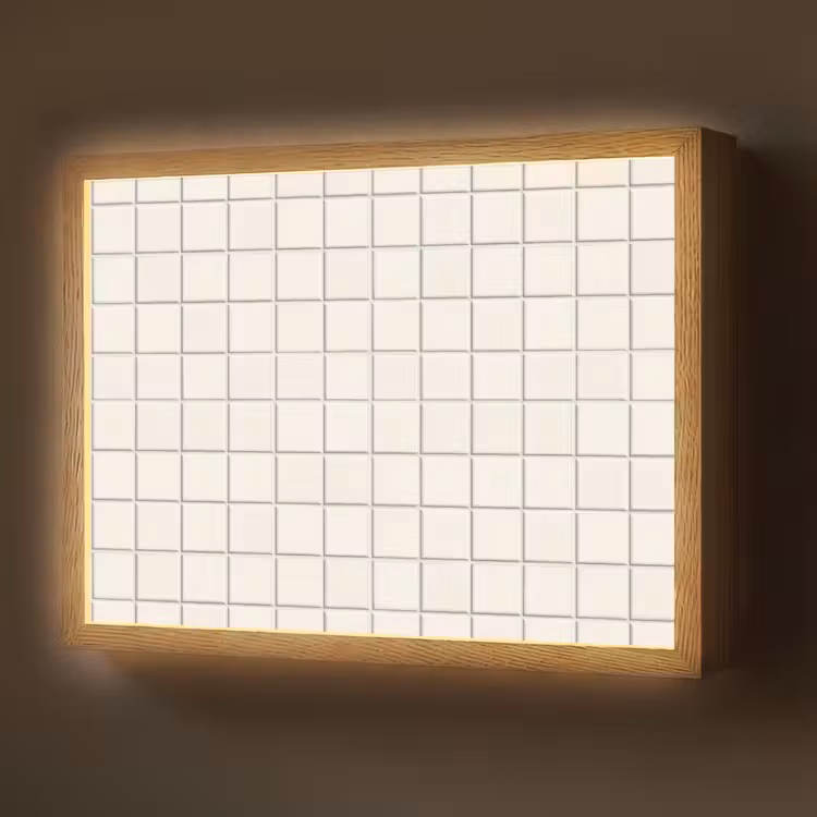 Patroon - Tegels - Wit Light Box met batterij (Wandlamp) middel 907 -z3d_website