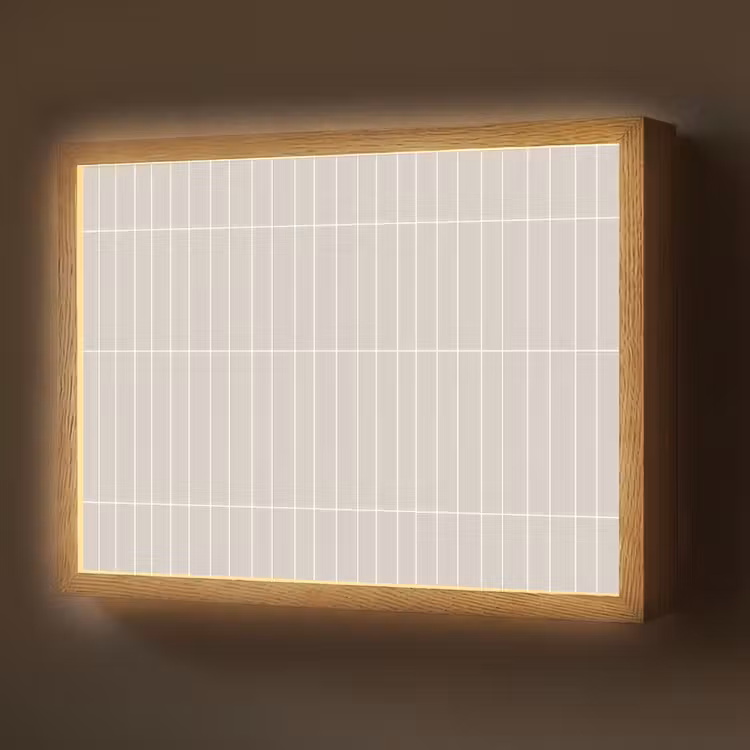 Patroon - Tegels - Zand Light Box met batterij (Wandlamp) middel 907 -z3d_website