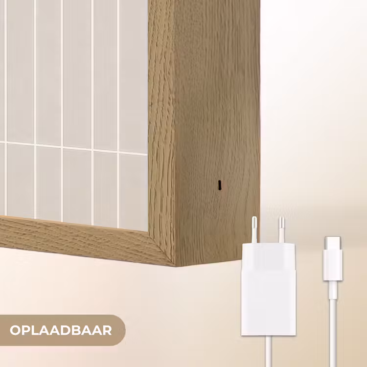Patroon - Tegels - Zand Light Box met batterij (Wandlamp) middel 907 -USP_websiteoplaadbaarNL