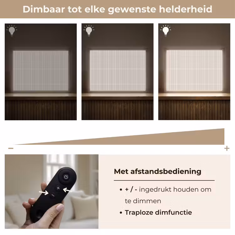 Patroon - Tegels - Zand Light Box met batterij (Wandlamp) middel 907 -USP_dimbaarNL