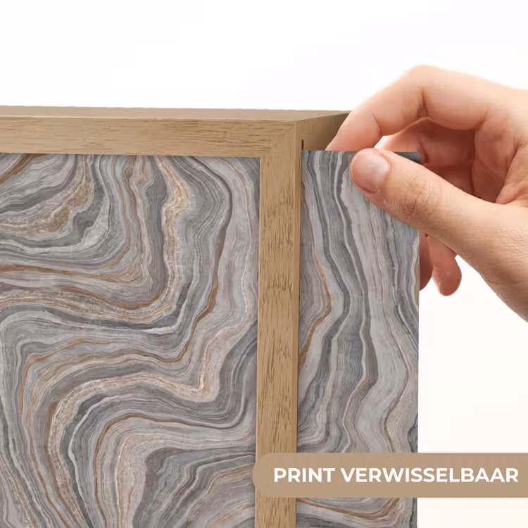 Patroon - Textuur - Grijs Light Box met batterij (Wandlamp) middel 907 -USP_websiteprintNL
