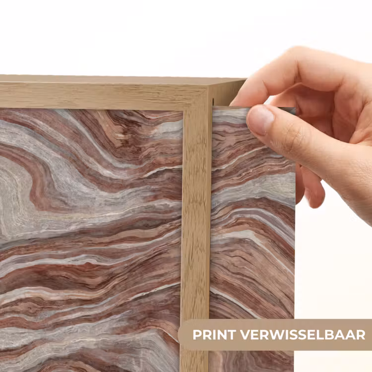Patroon - Zandsteen - Travertijn Light Box met batterij (Wandlamp) middel 907 -USP_websiteprintNL