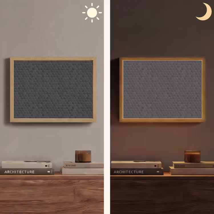 Penny - Mozaïek - Donkergrijs Light Box met batterij (Wandlamp) middel 907 -sfeer3