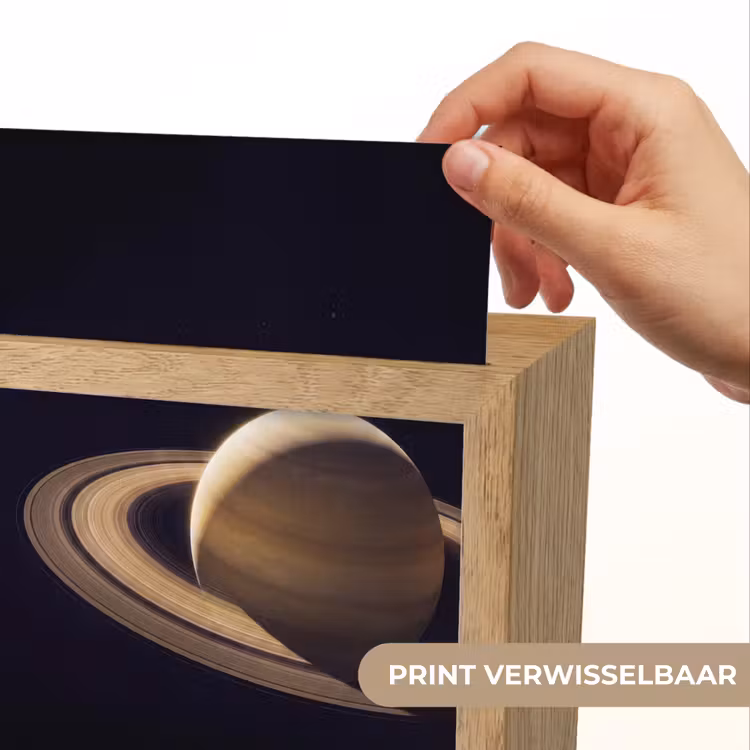 Lightbox - Wandlamp - Planeet - Ringen - Ruimte - Planeet - Ringen - Ruimte Light Box met kabel (Wandlamp) klein