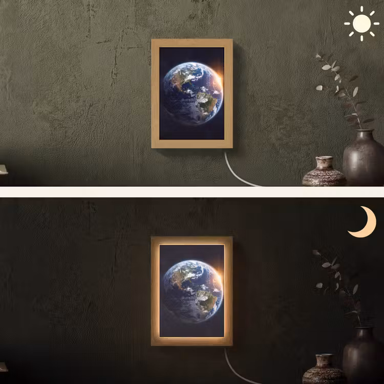Lightbox - Wandlamp - Planeet - Ruimte - Kosmos - Planeet - Ruimte - Kosmos Light Box met kabel (Wandlamp) klein