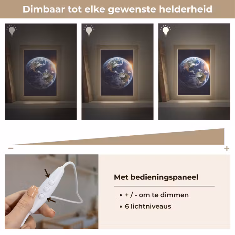Lightbox - Wandlamp - Planeet - Ruimte - Kosmos - Planeet - Ruimte - Kosmos Light Box met kabel (Wandlamp) klein