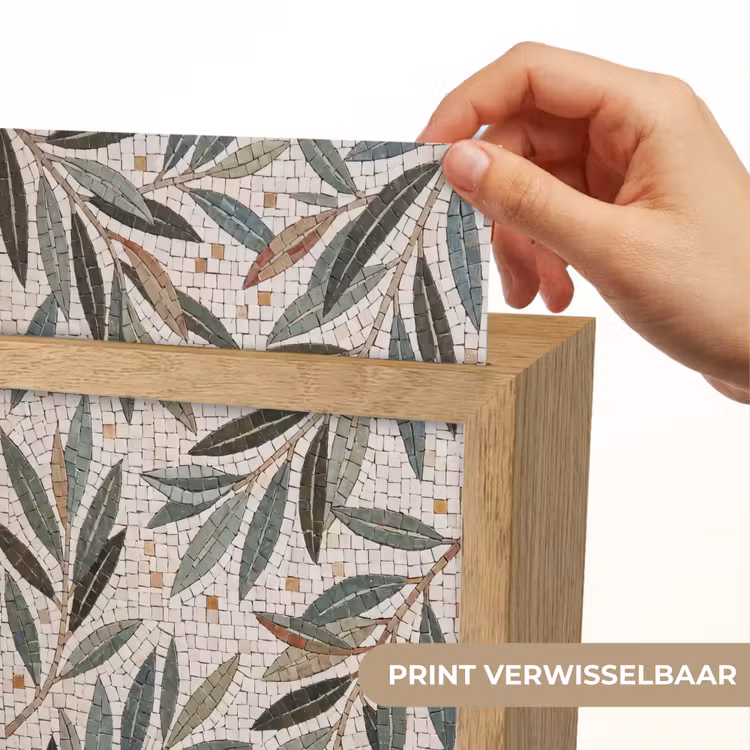 Plant - Blad - Mozaïek - Groen Light Box met kabel (Wandlamp) klein -USP_websiteprintNL