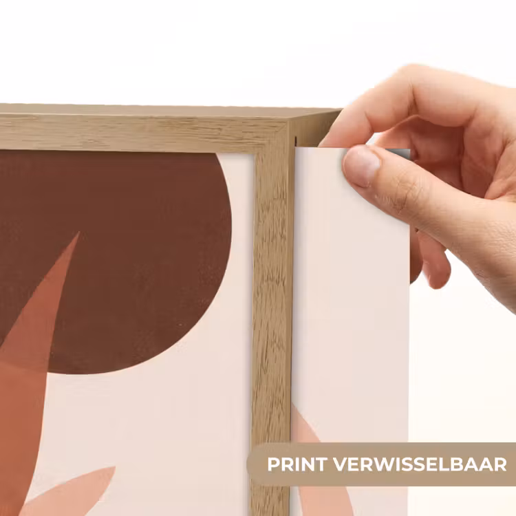 Planten - Abstract - Natuur - Bruin Light Box met batterij (Wandlamp) middel -USP_websiteprintNL