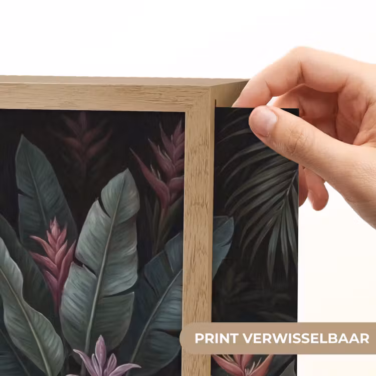 Planten - Tropisch - Jungle - Donker - Natuur Light Box met batterij (Wandlamp) middel -USP_websiteprintNL