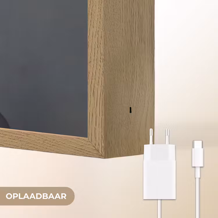 Portret - Mysterieus - Wit Light Box met batterij (Wandlamp) middel -USP_websiteoplaadbaarNL