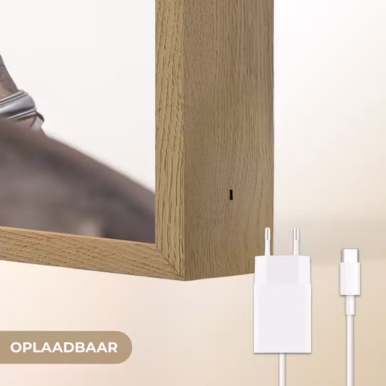 Portret - Paard - Elegant Light Box met batterij (Wandlamp) middel -USP_websiteoplaadbaarNL