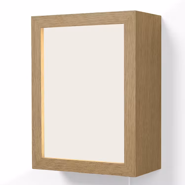 Pure - Alabaster - Wit Light Box met kabel (Wandlamp) klein 929 -3d