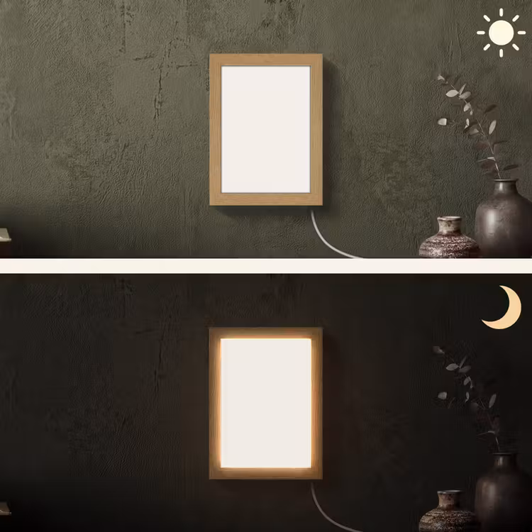 Pure - Alabaster - Wit Light Box met kabel (Wandlamp) klein 929 -sfeer3
