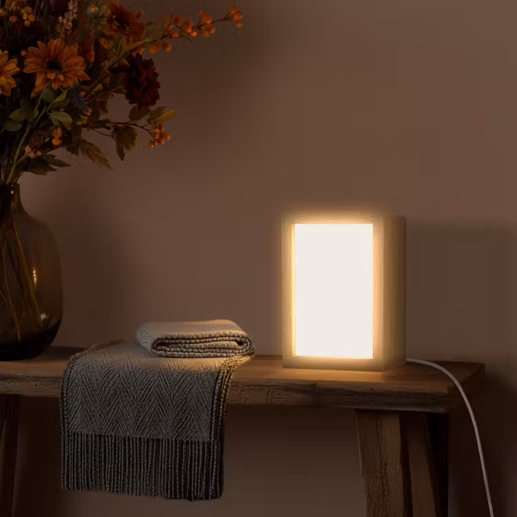 Pure - Alabaster - Wit Light Box met kabel (Wandlamp) klein 929 -sfeer4