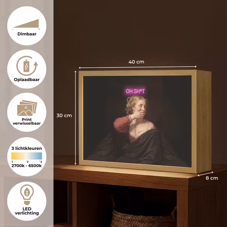 Quote - Neon - vrouw Light Box met batterij (Wandlamp) middel -USP_websiteoverzichtNL