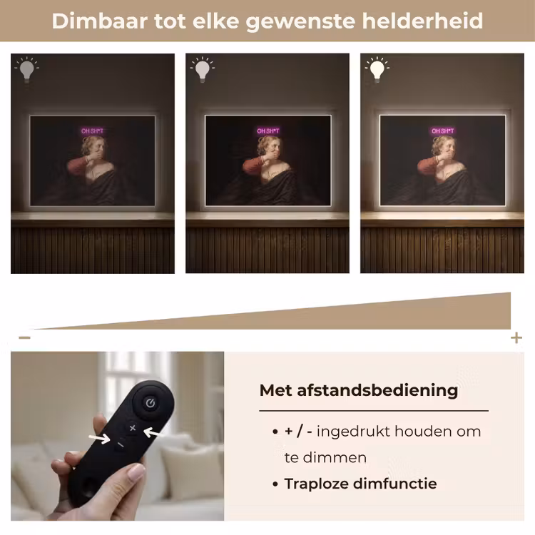 Quote - Neon - vrouw Light Box met batterij (Wandlamp) middel -USP_dimbaarNL