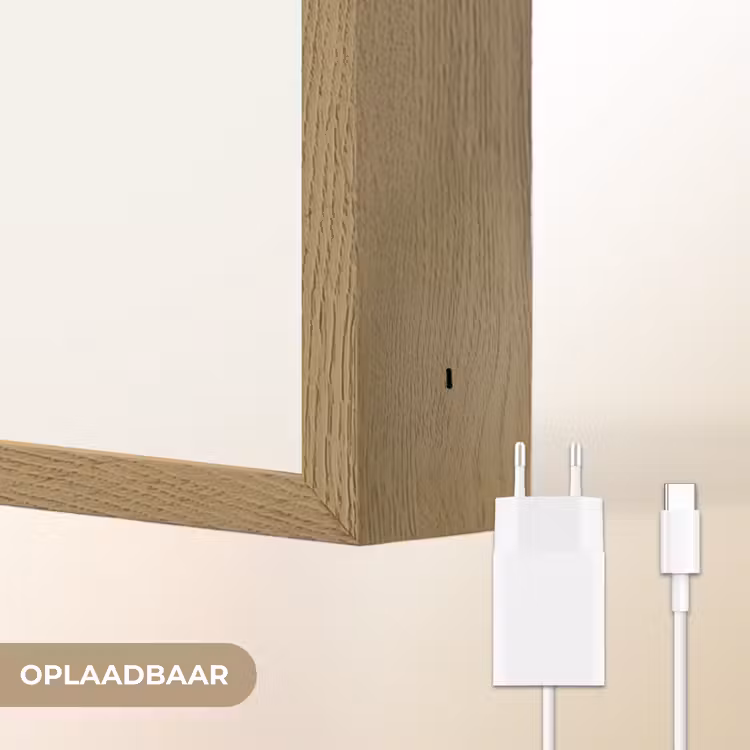 Retro - Bad - Roze Light Box met batterij (Wandlamp) middel -USP_websiteoplaadbaarNL