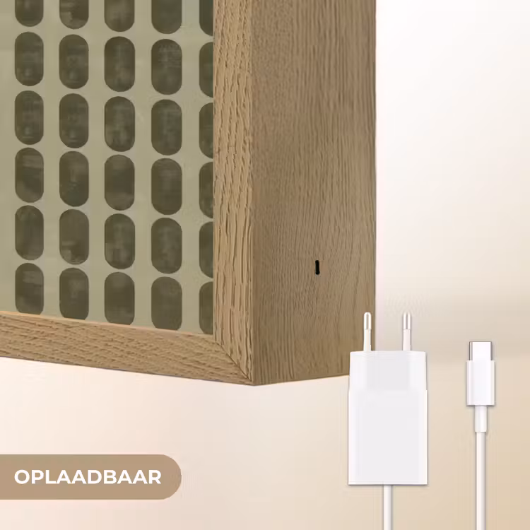 Ritmisch - Effect - Groen Light Box met batterij (Wandlamp) middel 907 -USP_websiteoplaadbaarNL