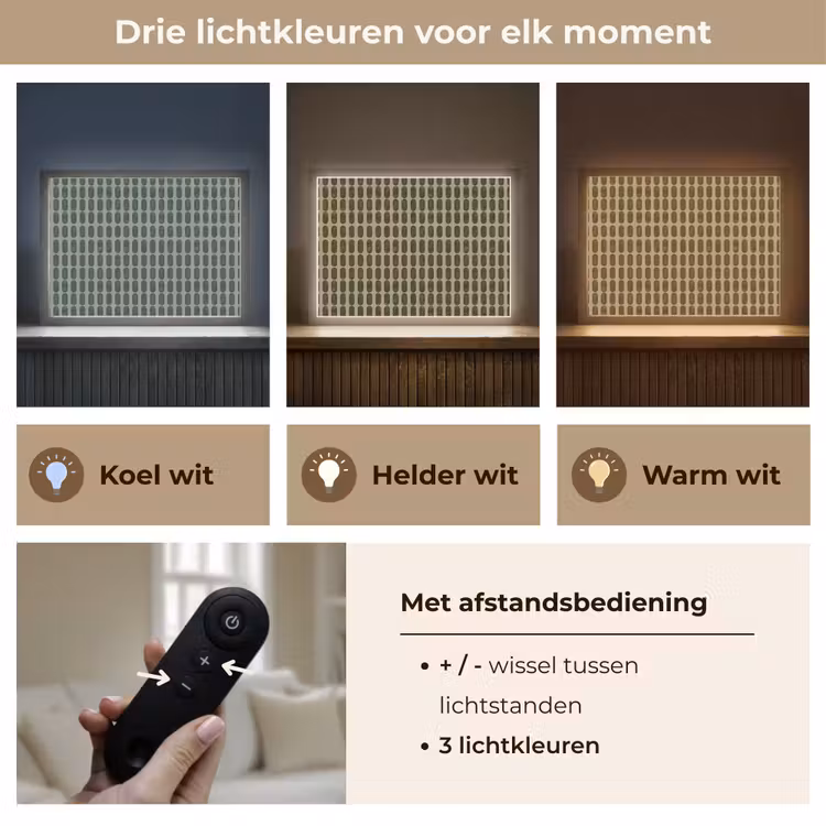 Ritmisch - Effect - Groen Light Box met batterij (Wandlamp) middel 907 -USP_lichtkleurNL