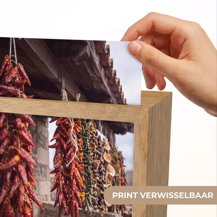 Lightbox - Wandlamp - Rode pepers - Eten - Rode pepers - Eten Light Box met kabel (Wandlamp) klein