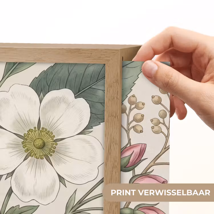 Romantisch - Design - Kleurrijk Light Box met batterij (Wandlamp) middel -USP_websiteprintNL