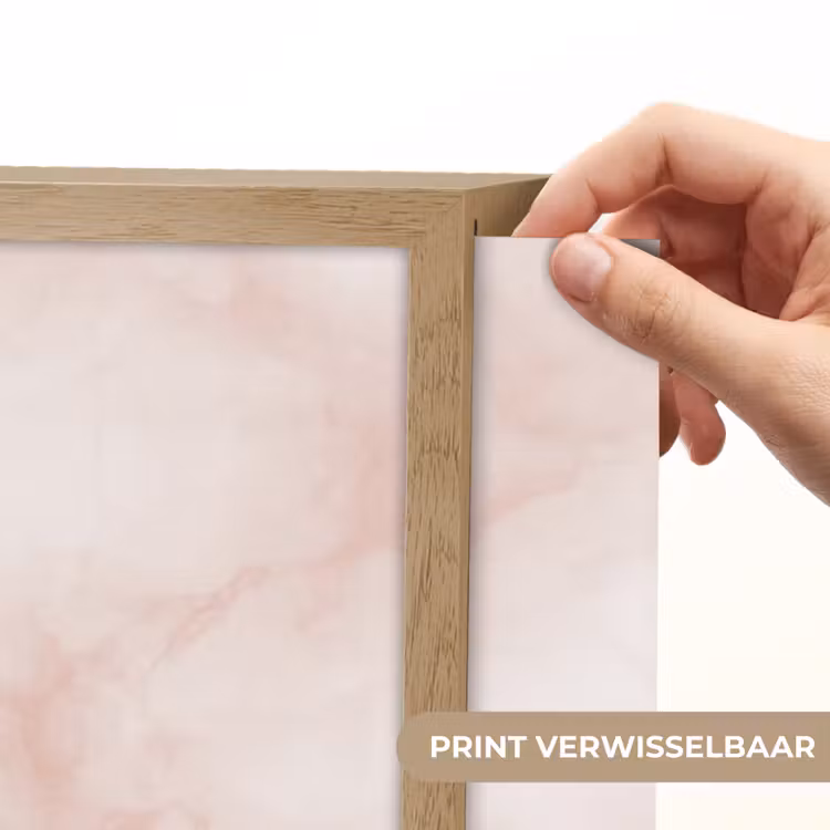 Roze - Marmer - Crème Light Box met batterij (Wandlamp) middel 907 -USP_websiteprintNL