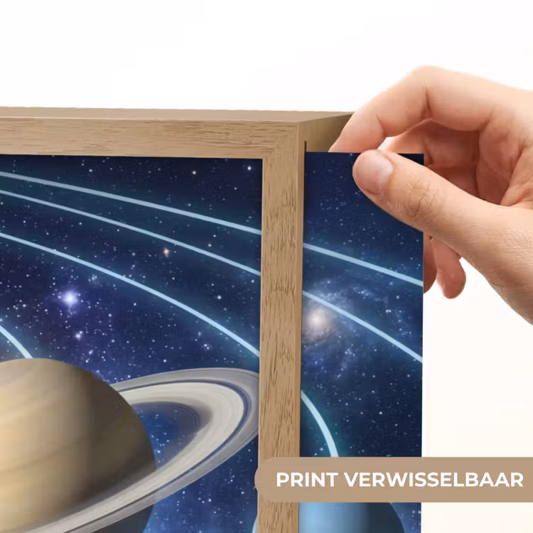 Ruimte - Zonnestelsel - Blauw Light Box met batterij (Wandlamp) middel -USP_websiteprintNL