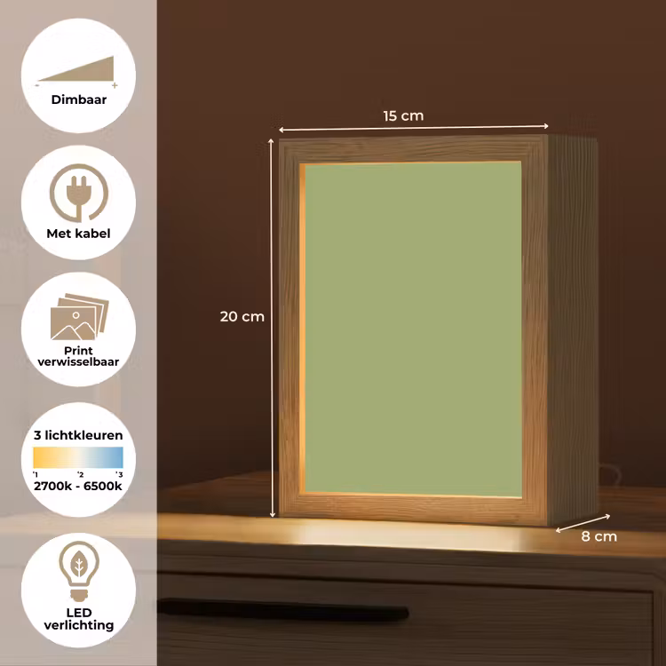 Sage - Green - Groen Light Box met kabel (Wandlamp) klein 929 -USP_websiteoverzichtNL