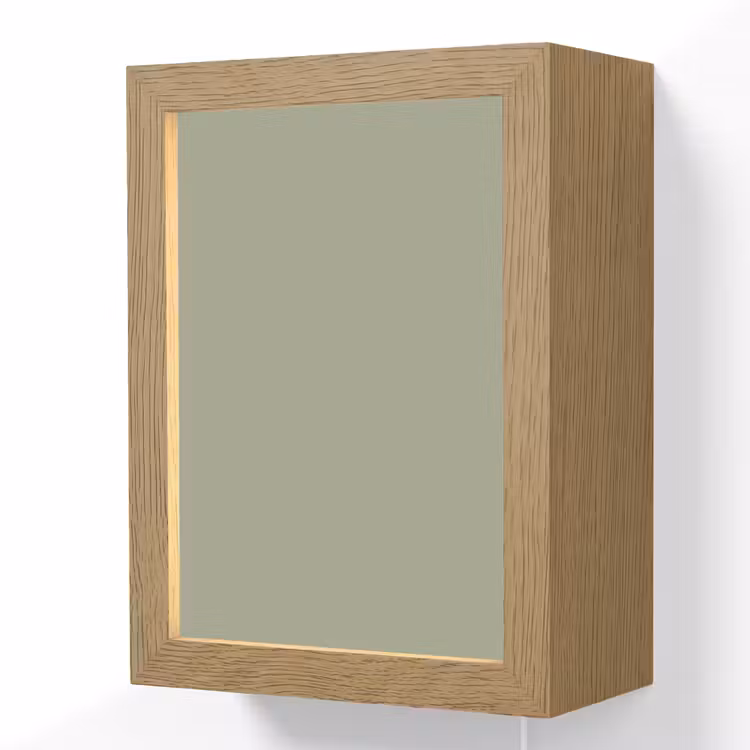 Sage - Mist - Groen Light Box met kabel (Wandlamp) klein 929 -3d