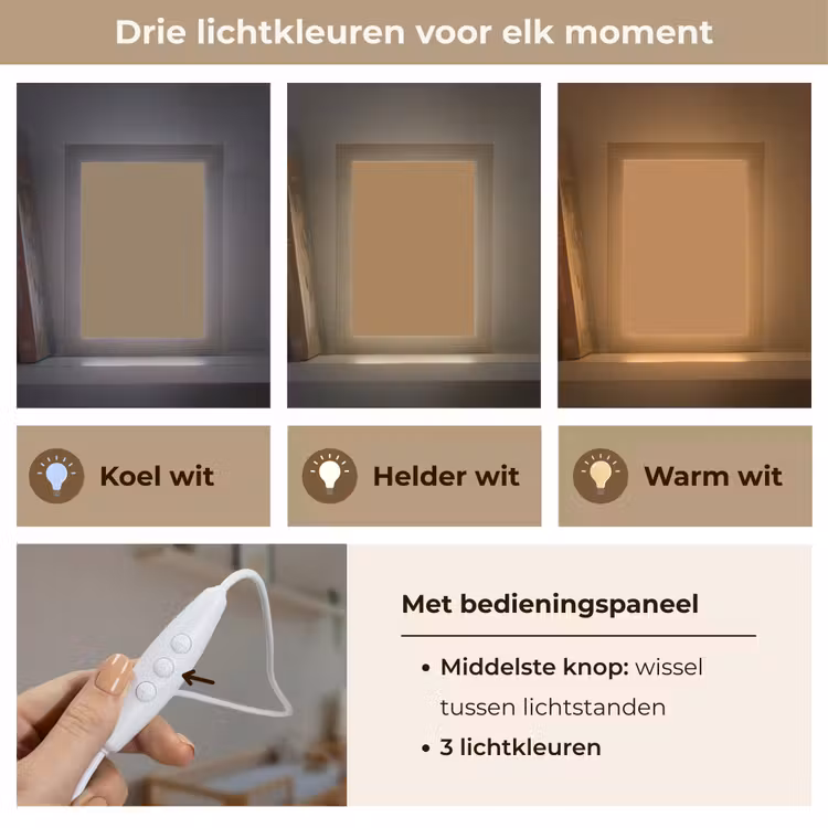 Sahara - Earth - Oranje Light Box met kabel (Wandlamp) klein 929 -USP_lichtkleurNL