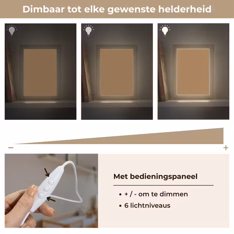 Sahara - Earth - Oranje Light Box met kabel (Wandlamp) klein 929 -USP_dimbaarNL
