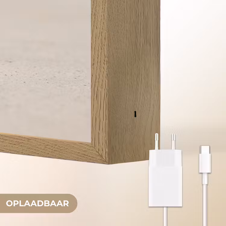 Schelp - Spiraal - Beige Light Box met batterij (Wandlamp) middel -USP_websiteoplaadbaarNL