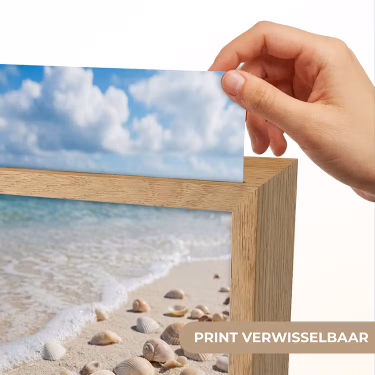 Schelpen - Strand - Natuur - Beige Light Box met kabel (Wandlamp) klein -USP_websiteprintNL