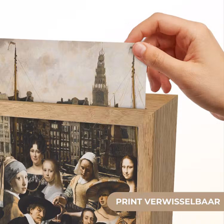 Schilderij - Oude Meesters - Collage Light Box met kabel (Wandlamp) klein -USP_websiteprintNL