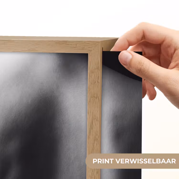 Schouder - Zijde - Rug - Zwart - Wit - Elegant Light Box met batterij (Wandlamp) middel -USP_websiteprintNL