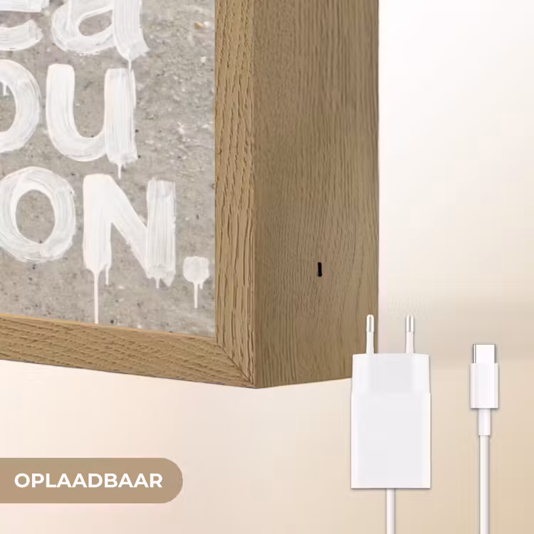 Sea you soon - Zeester - Zee Light Box met batterij (Wandlamp) middel -USP_websiteoplaadbaarNL
