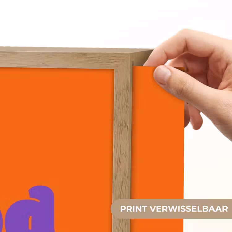 See the good - Paars - Oranje - Smiley Light Box met batterij (Wandlamp) middel -USP_websiteprintNL
