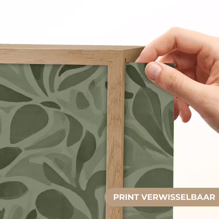 Sereen - Bladeren - Groen Light Box met batterij (Wandlamp) middel 907 -USP_websiteprintNL