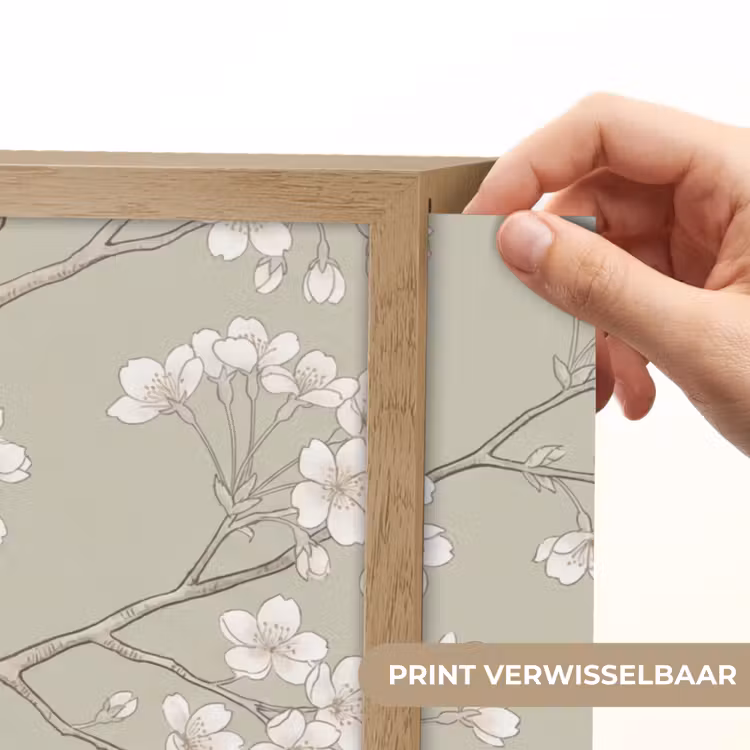 Sereen - Bloesem - Wit Light Box met batterij (Wandlamp) middel -USP_websiteprintNL