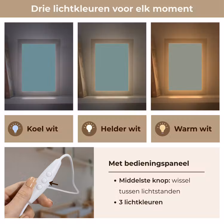 Serene - Teal - Blauw Light Box met kabel (Wandlamp) klein 929 -USP_lichtkleurNL
