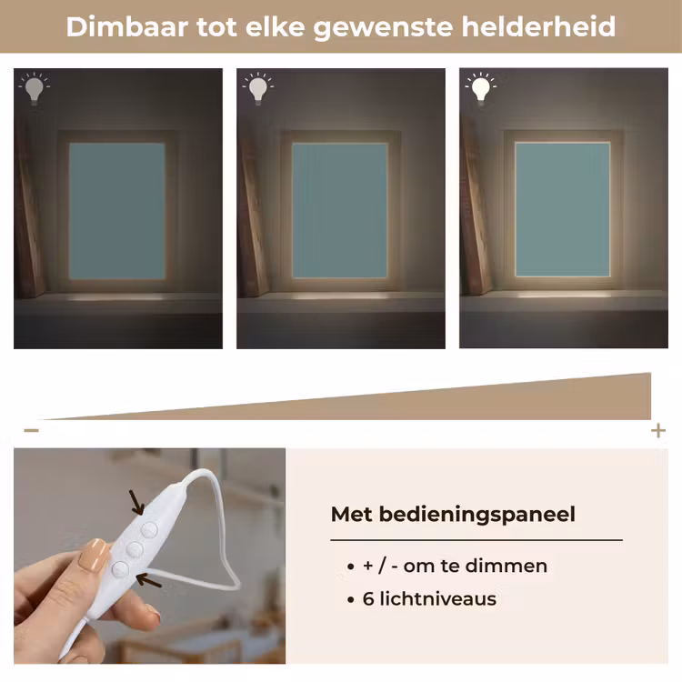 Serene - Teal - Blauw Light Box met kabel (Wandlamp) klein 929 -USP_dimbaarNL