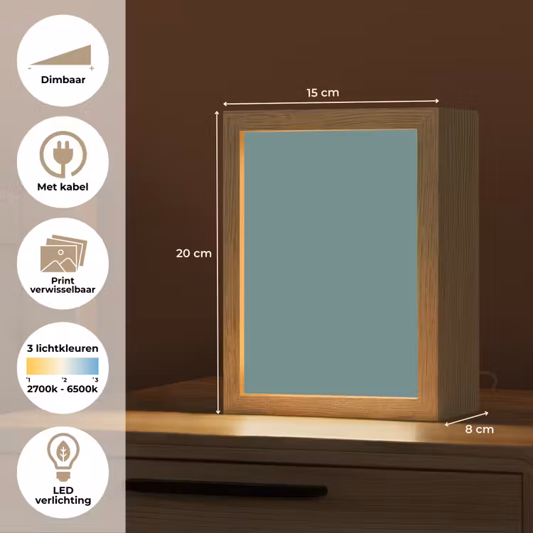 Serene - Teal - Blauw Light Box met kabel (Wandlamp) klein 929 -USP_websiteoverzichtNL