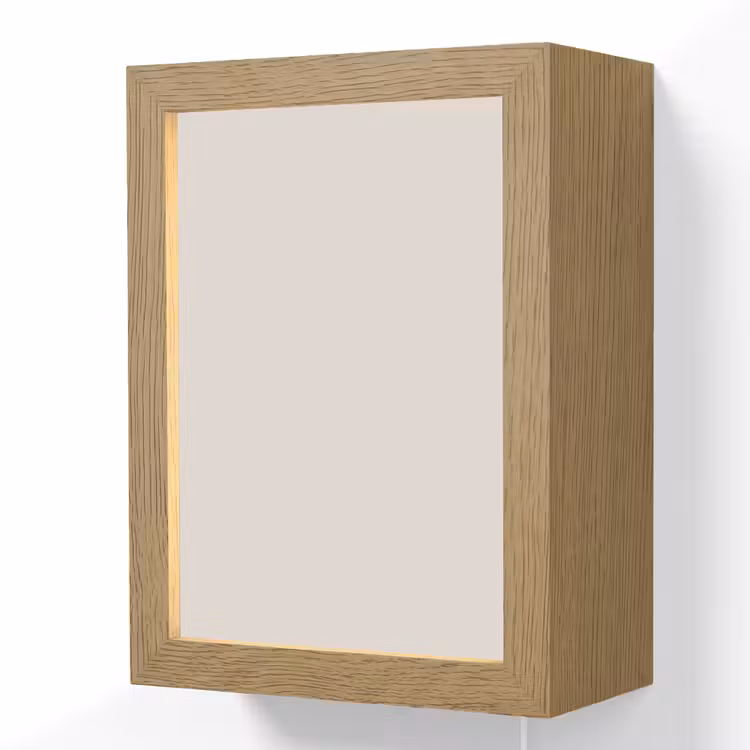 Silent - Sandstone - Grijs Light Box met kabel (Wandlamp) klein 929 -3d