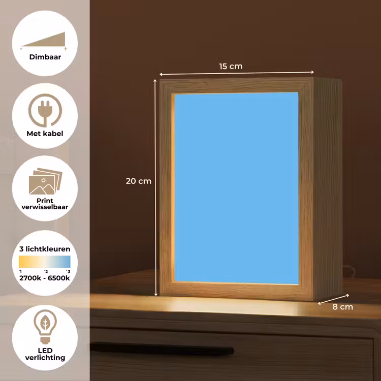 Sky - Blue - Blauw Light Box met kabel (Wandlamp) klein 929 -USP_websiteoverzichtNL